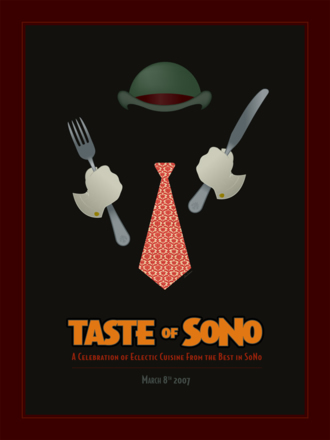 Taste of SoNo Hat Man Poster